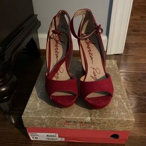 Anerican Rag Areeta Red Micro heels